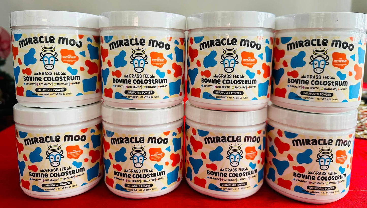 4 Miracle Moo Calostro Bovino (Precio Mayoreo)