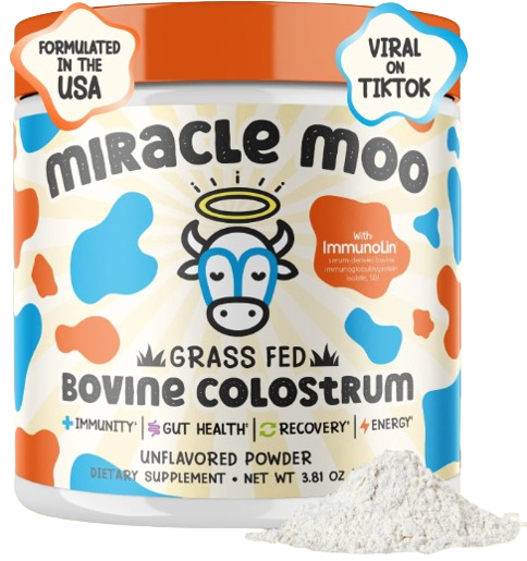 Encuentra el calostro bovino Miracle Moo en la TikTok Shop de